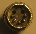 5 pin. DIN-liitin 180 astetta